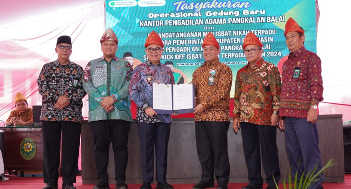 Pj Bupati Banyuasin Hadiri Launching Gedung Pengadilan Agama Pangkalan Balai