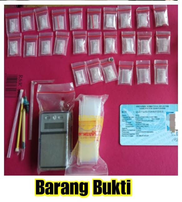 Kedapatan Simpan Narkotika Jenis Sabu-sabu, Seorang Warga Desa Kuala Puntian Diamankan Personel Polri Polsek Tanjung Lago