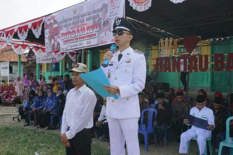 Upacara HUT RI ke – 79 Desa Rantau Bayur Berjalan Khidmat