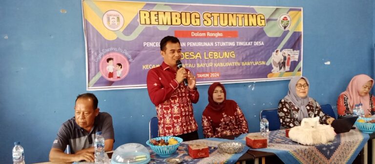 Tekan Penurunan Stunting,Pemdesa Lebung Lakukan Rembuk Stunting