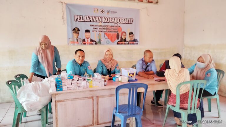 Kolaborasi Dinas Kesehatan Kabupaten Banyuasin dan Puskesmas Pengumbuk Berikan Pelayanan Kesehatan