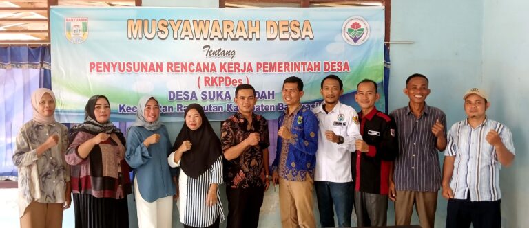 Satukan Misi Membangun Desa Pemdes Suka Pindah Gelar MUSDES