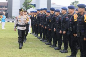 1471 Personel Polda Sumsel  di Apelkan Untuk Persiapan Pengamanan Pengawalan Tahap Pungut dan Hitung Suara