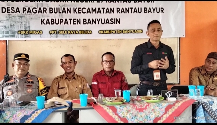 PT Sele Raya Belida Berikan Santunan Kepada Anak Yatim dan Perlengakapan Sekolah Untuk Anak di Desa Pagar Bulan