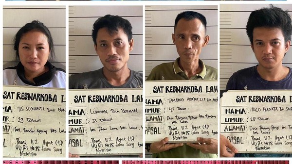 Oknum Kepala Desa dan Tiga Rekannya di Tangkap SATNAR Polres Lahat